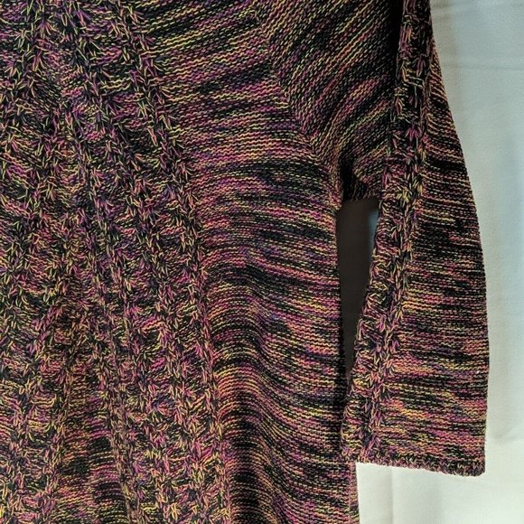 Studio Works Petite Knit Sweater 3/4 Sleeves Multicolor Womens PM M Medium - Picture 3 of 12